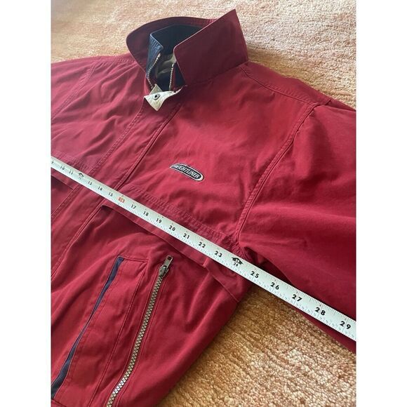 Vintage Destinations “Freightliner Jacket Bomber Men's  Size L Red/ Beige Zip - Picture 4 of 10